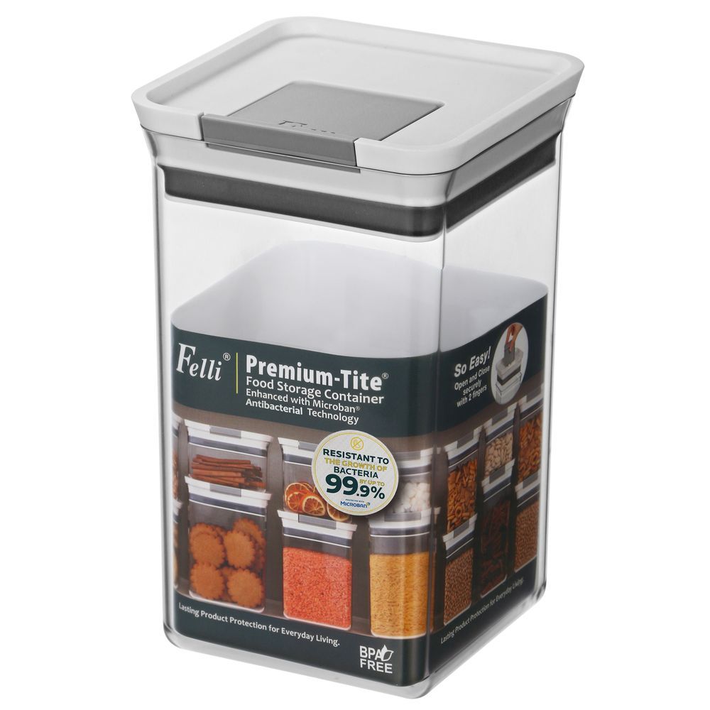 Felli Premium Tite 2.4L Medium Square Pantry Container - KITCHEN - Food Containers - Soko and Co