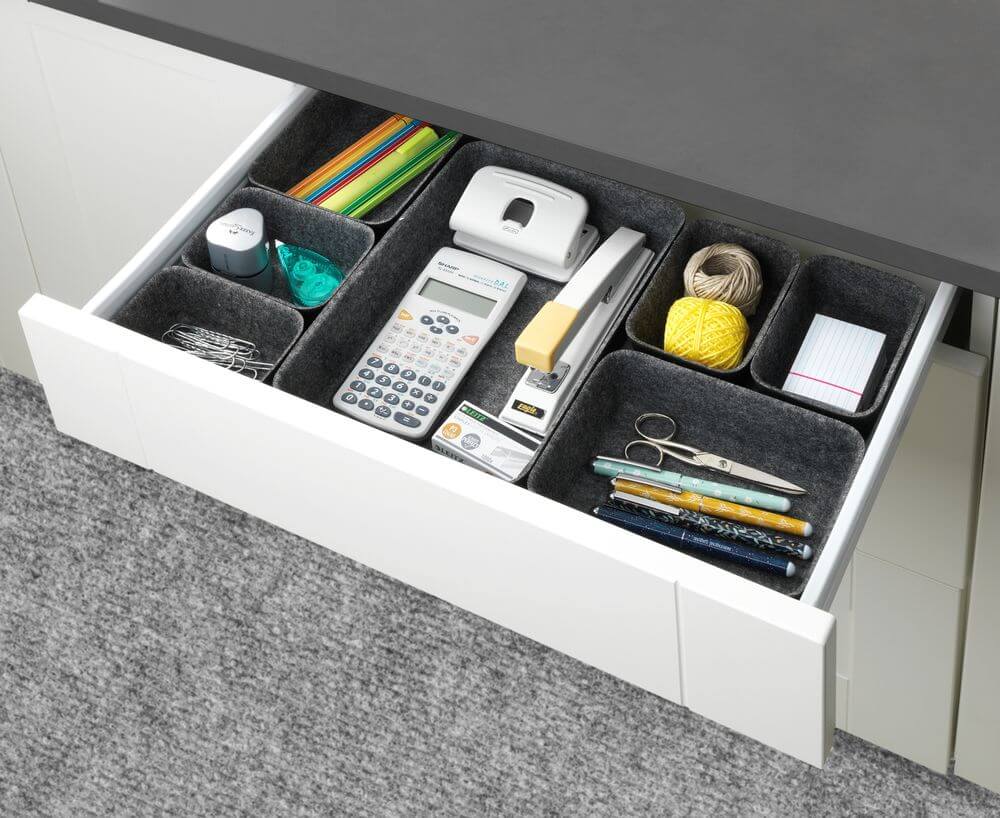 Felt Drawer Organiser 7 Pack - HOME STORAGE - Office Storage - Soko and Co