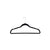 Flocked Coat Hangers with Bar 20 Pack Black - WARDROBE - Clothes Hangers - Soko and Co