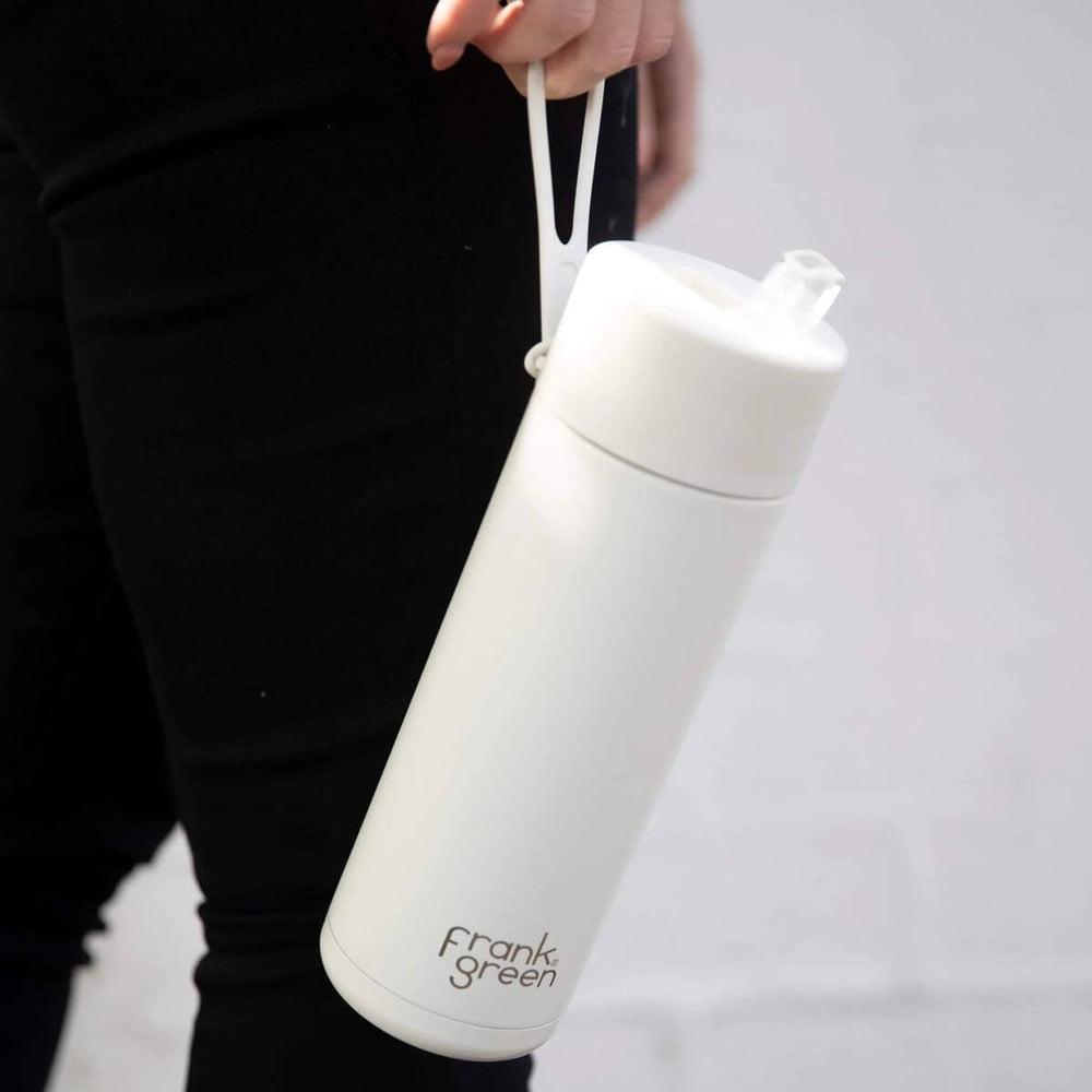 Frank Green 595ml Ceramic Water Bottle with Straw Cloud - LIFESTYLE - Water Bottles - Soko and Co