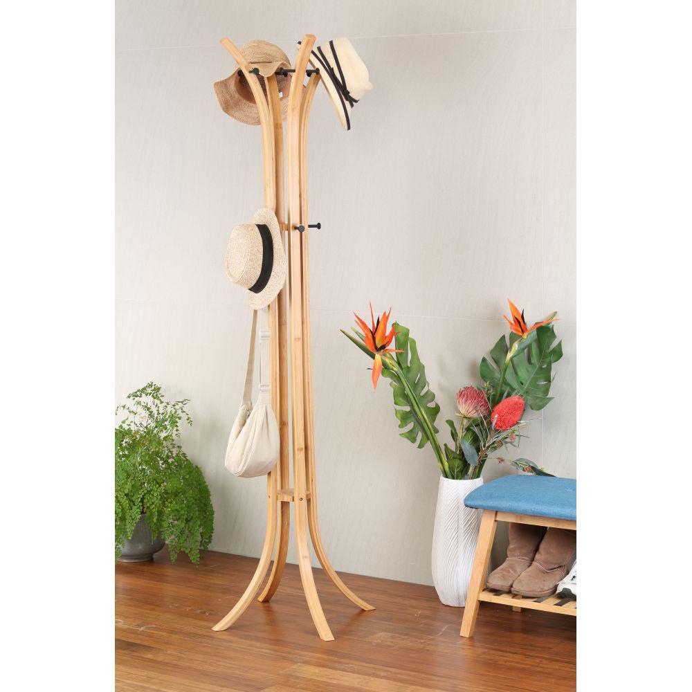 Freestanding Bamboo Coat & Hat Rack - HOME STORAGE - Hat and Coat Racks - Soko and Co