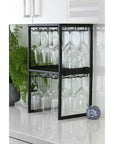 Freestanding Wine Glass Rack Matte Black - WINE - Glass Holders and Racks - Soko and Co