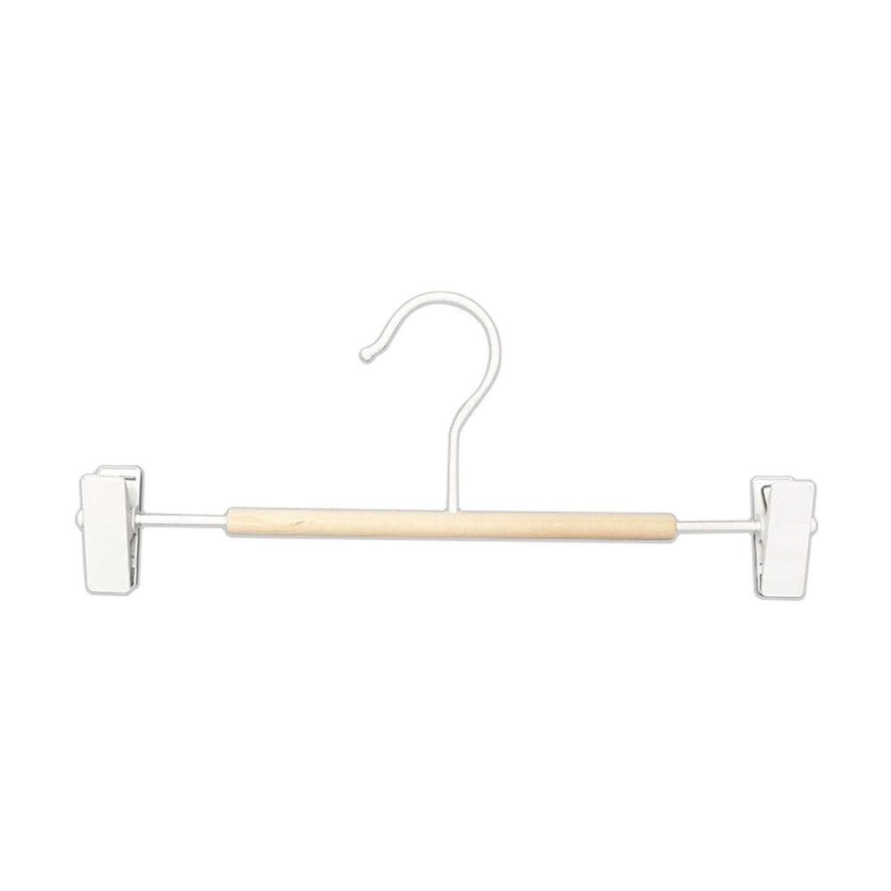 Frosted Timber Clip Pants Hangers 3 Pack White - WARDROBE - Clothes Hangers - Soko and Co