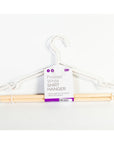 Frosted Timber Coat Hangers 3 Pack White - WARDROBE - Clothes Hangers - Soko and Co