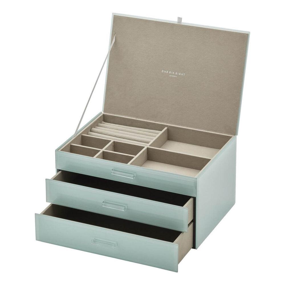 Gabriella Extra Large Jewellery Box Mint - WARDROBE - Jewellery Storage - Soko and Co