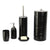 Hush 5 Piece Ceramic Bathroom Accessories Set Black - BATHROOM - Bathroom Accessory Sets - Soko and Co