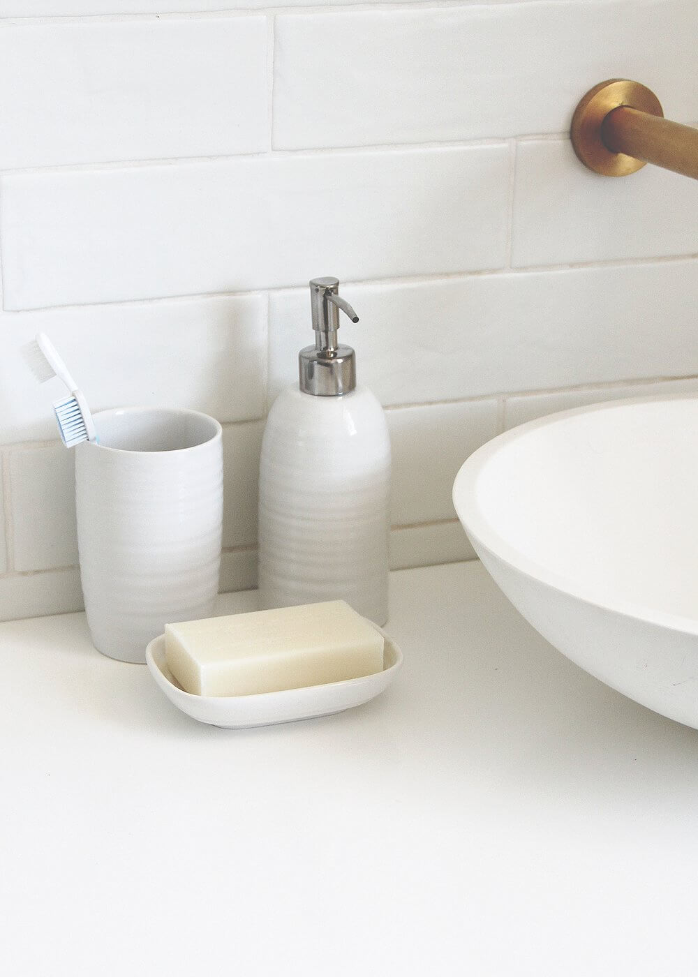 Hush Ceramic Soap Dispenser White - BATHROOM - Soap Dispensers and Trays - Soko and Co