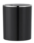 Inca 2L Rubbish Bin Black & Chrome - BATHROOM - Bins - Soko and Co