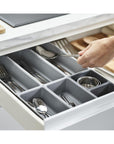 Joseph Joseph Blox 7 Piece Drawer Organiser Set Grey - KITCHEN - Cutlery Trays - Soko and Co