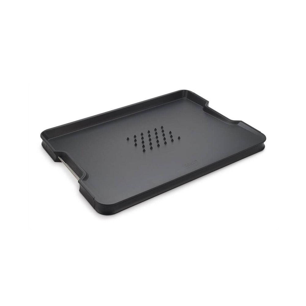 Joseph Joseph Cut & Carve Plus Large Chopping Board Black - KITCHEN - Bench - Soko and Co