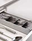 Joseph Joseph DrawerStore Compact Cutlery Tray Grey - KITCHEN - Cutlery Trays - Soko and Co