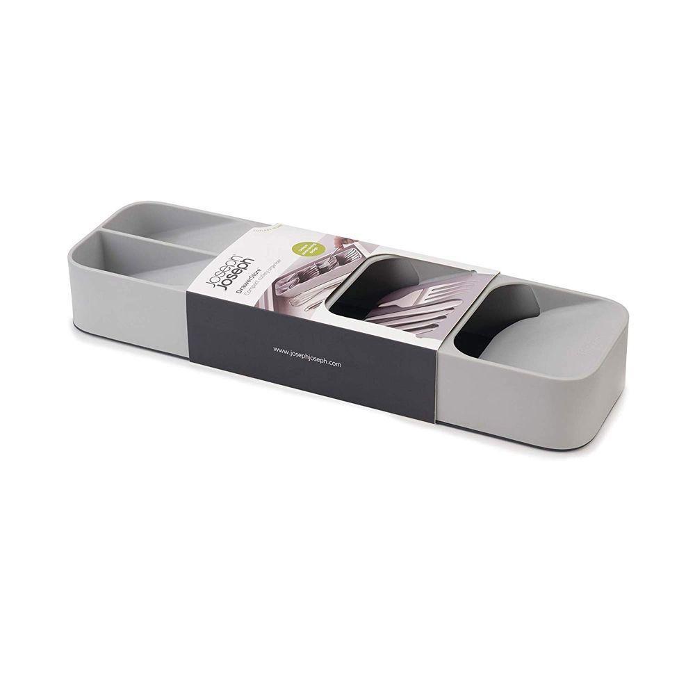 Joseph Joseph DrawerStore Compact Cutlery Tray Grey - KITCHEN - Cutlery Trays - Soko and Co