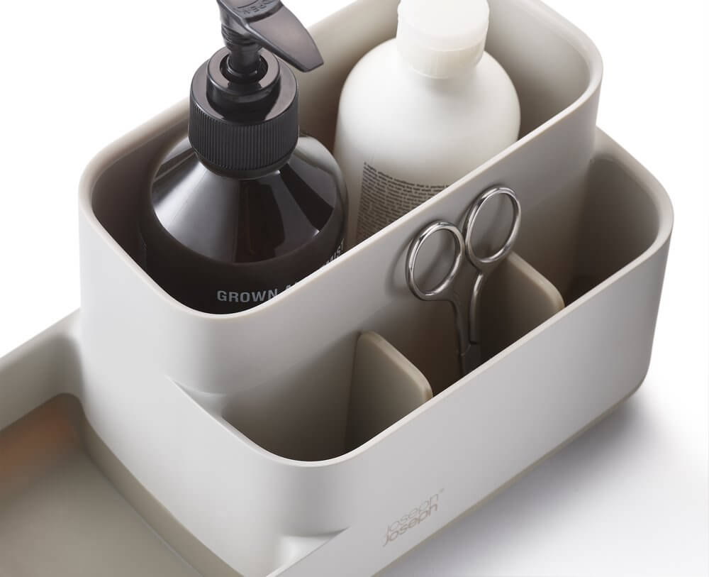 Joseph Joseph EasyStore Bathroom Storage Caddy Ecru - BATHROOM - Toothbrush Holders - Soko and Co