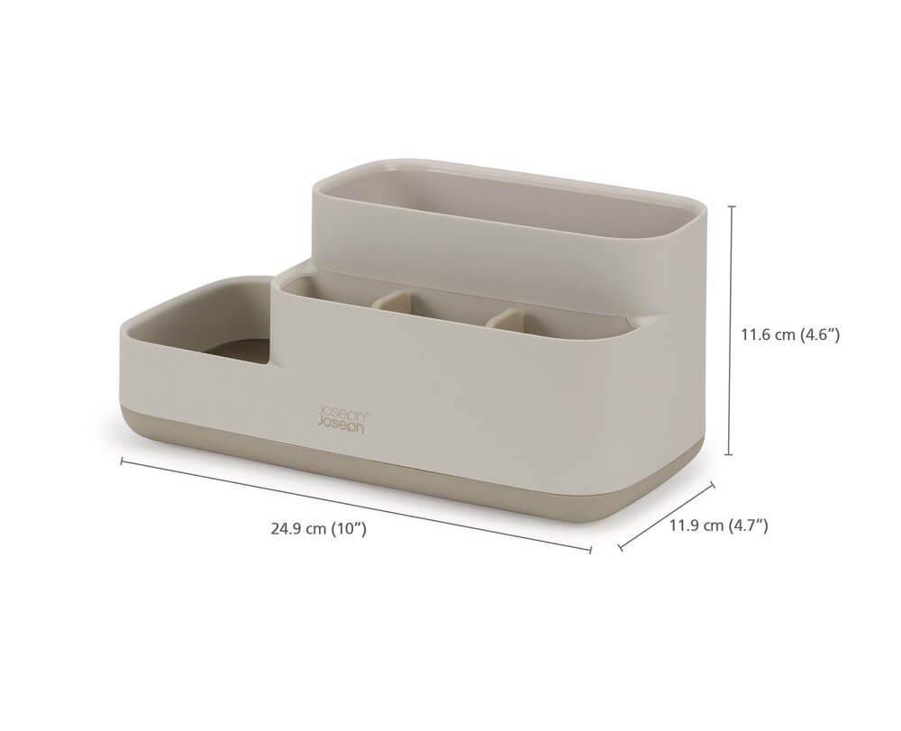 Joseph Joseph EasyStore Bathroom Storage Caddy Ecru - BATHROOM - Toothbrush Holders - Soko and Co