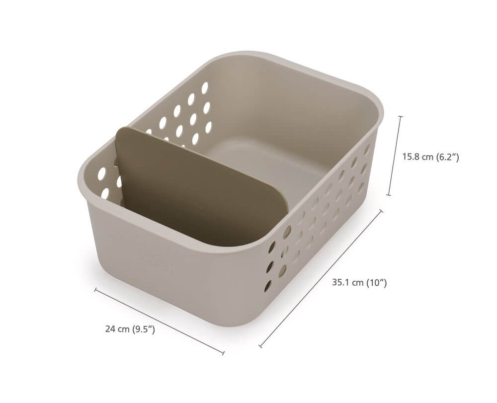 Joseph Joseph EasyStore Large Bathroom Storage Basket Ecru - BATHROOM - Squeegees and Cleaning - Soko and Co