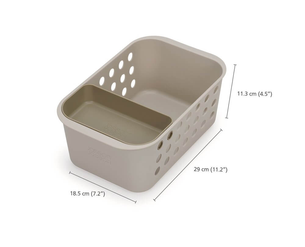 Joseph Joseph EasyStore Small Bathroom Storage Basket Ecru - BATHROOM - Squeegees and Cleaning - Soko and Co