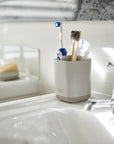 Joseph Joseph EasyStore Small Toothbrush Caddy Ecru - BATHROOM - Toothbrush Holders - Soko and Co