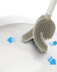 Joseph Joseph Flex 360 Advanced Silicone Toilet Brush Ecru - BATHROOM - Toilet Brushes - Soko and Co