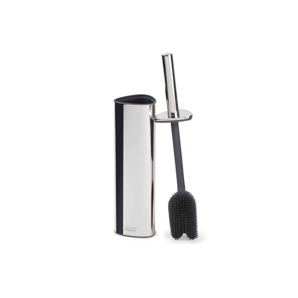 Joseph Joseph Flex 360 Luxe Stainless Steel Toilet Brush - BATHROOM - Toilet Brushes - Soko and Co