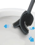 Joseph Joseph Flex 360 Luxe Stainless Steel Toilet Brush - BATHROOM - Toilet Brushes - Soko and Co