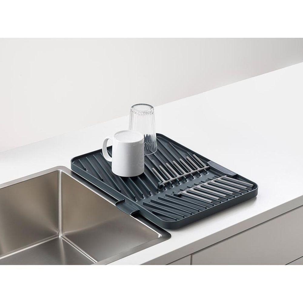 Joseph Joseph Flip Up Double Sided Draining Board Grey - KITCHEN - Dish Racks and Mats - Soko and Co