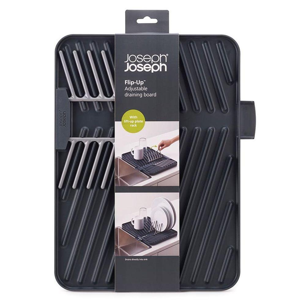 Joseph Joseph Flip Up Double Sided Draining Board Grey - KITCHEN - Dish Racks and Mats - Soko and Co