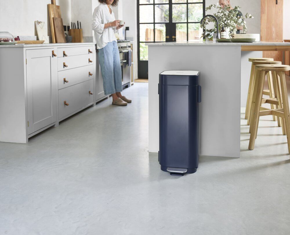 Joseph Joseph Porta 40L Pedal Kitchen Rubbish Bin Midnight Blue - KITCHEN - Bins - Soko and Co