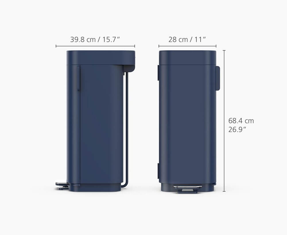 Joseph Joseph Porta 40L Pedal Kitchen Rubbish Bin Midnight Blue - KITCHEN - Bins - Soko and Co