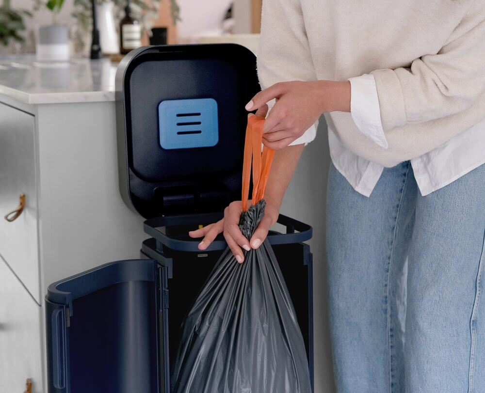 Joseph Joseph Porta 40L Pedal Kitchen Rubbish Bin Midnight Blue - KITCHEN - Bins - Soko and Co