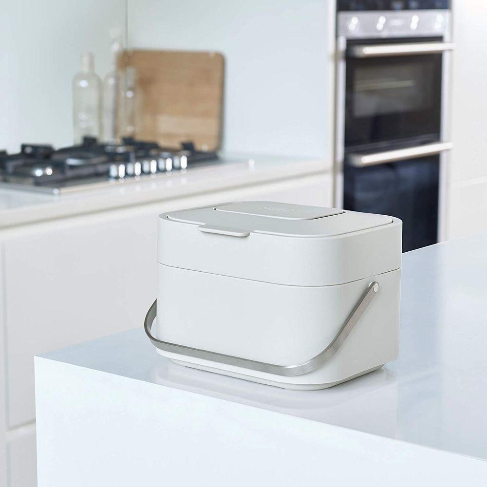 Joseph Joseph Stack 4L Kitchen Compost Bin White - KITCHEN - Bench - Soko and Co