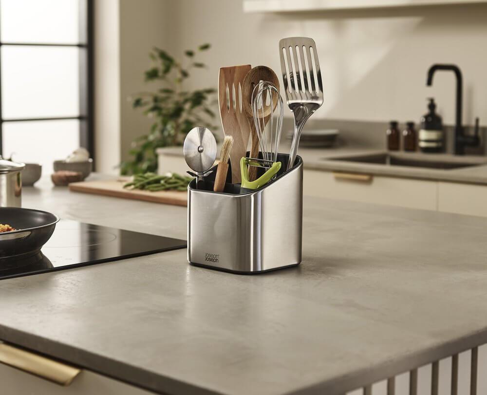 Joseph Joseph Surface Stainless Steel Utensil Holder - KITCHEN - Bench - Soko and Co