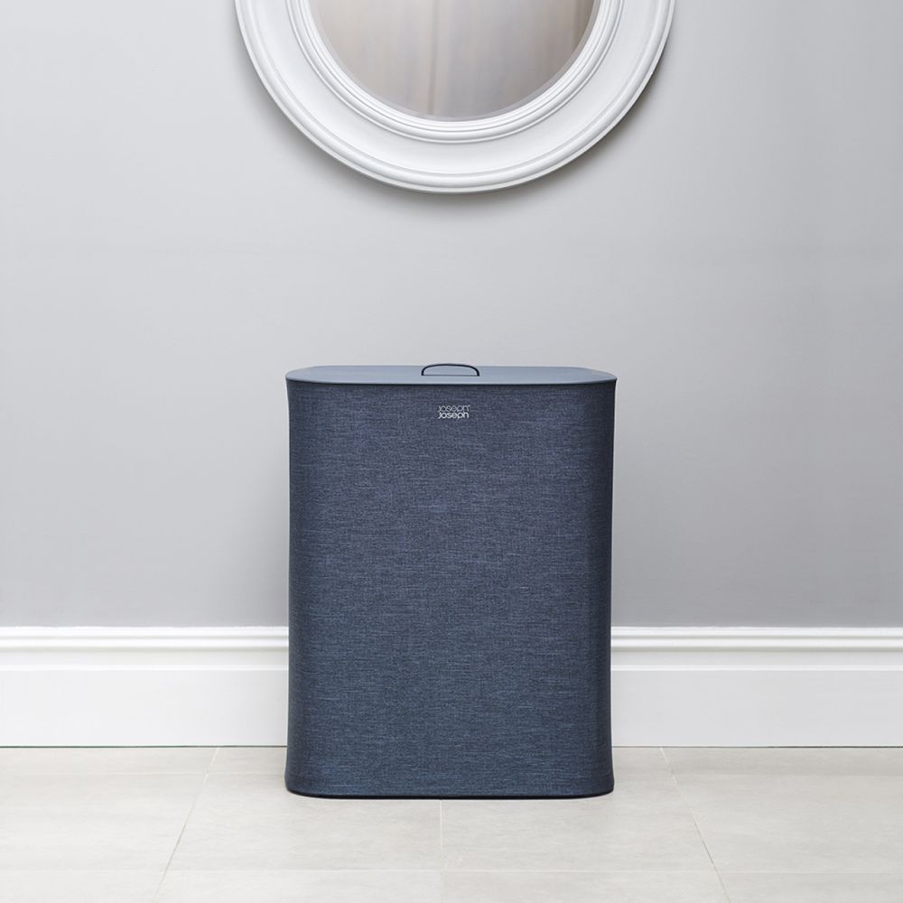 Joseph Joseph Tota 90L Twin Laundry Hamper Carbon Black - LAUNDRY - Hampers - Soko and Co