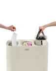 Joseph Joseph Tota Trio 90L Triple Laundry Hamper Ecru - LAUNDRY - Hampers - Soko and Co