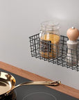 Koala Wall Mounted Handy Basket Matte Black - KITCHEN - Shelves and Racks - Soko and Co