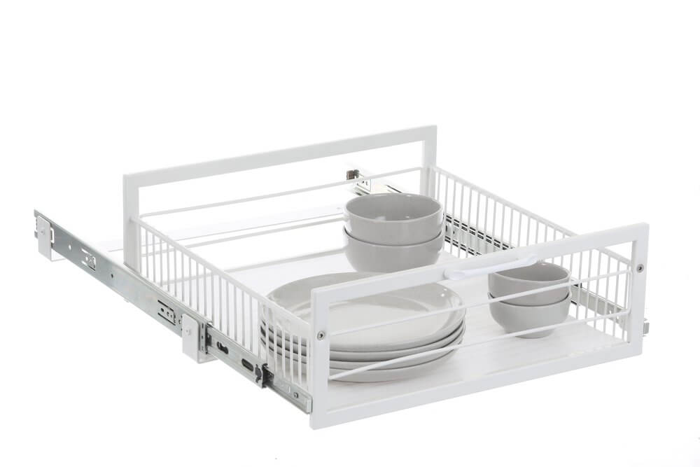 Large Pull Out Pantry Drawer White - KITCHEN - Shelves and Racks - Soko and Co