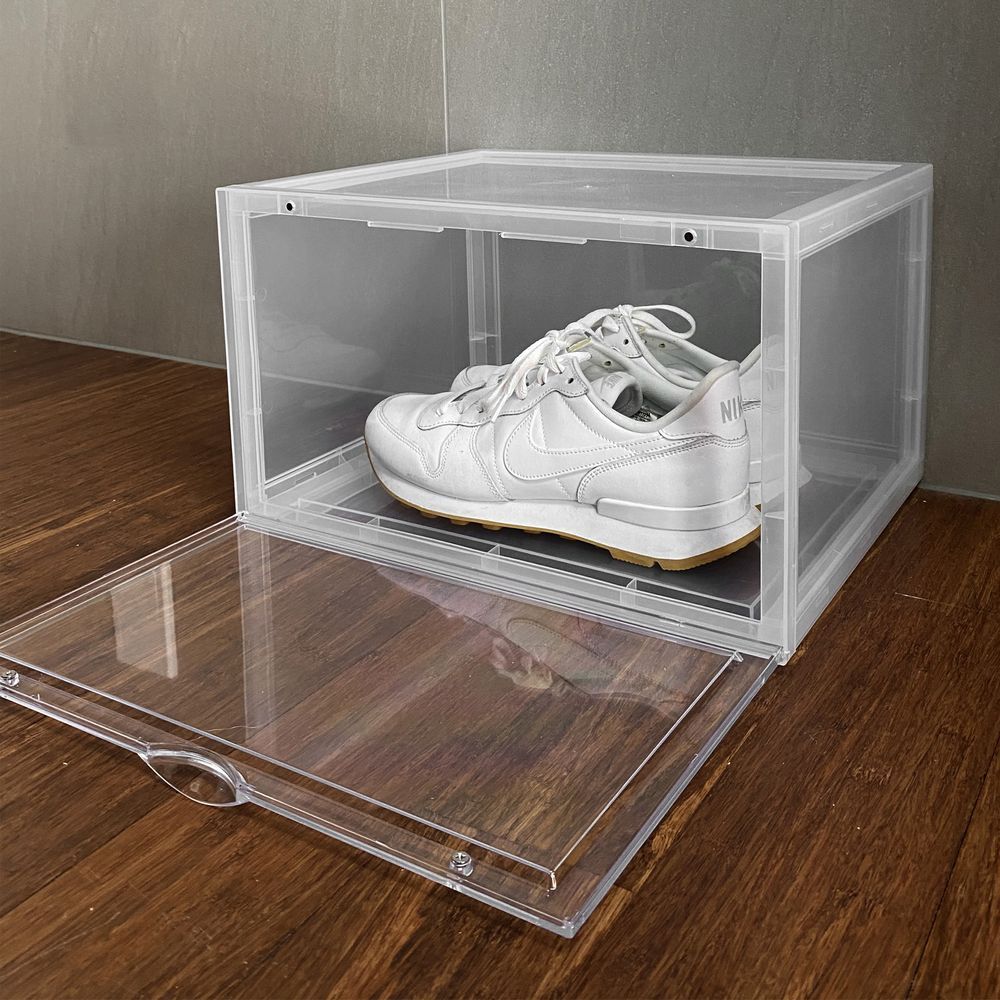 Large Stackable Shoe Box Clear - WARDROBE - Shoe Storage - Soko and Co