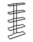 Lava 5 Bottle Wall Mounted Wine Rack Matte Black - WINE - Wine Racks - Soko and Co