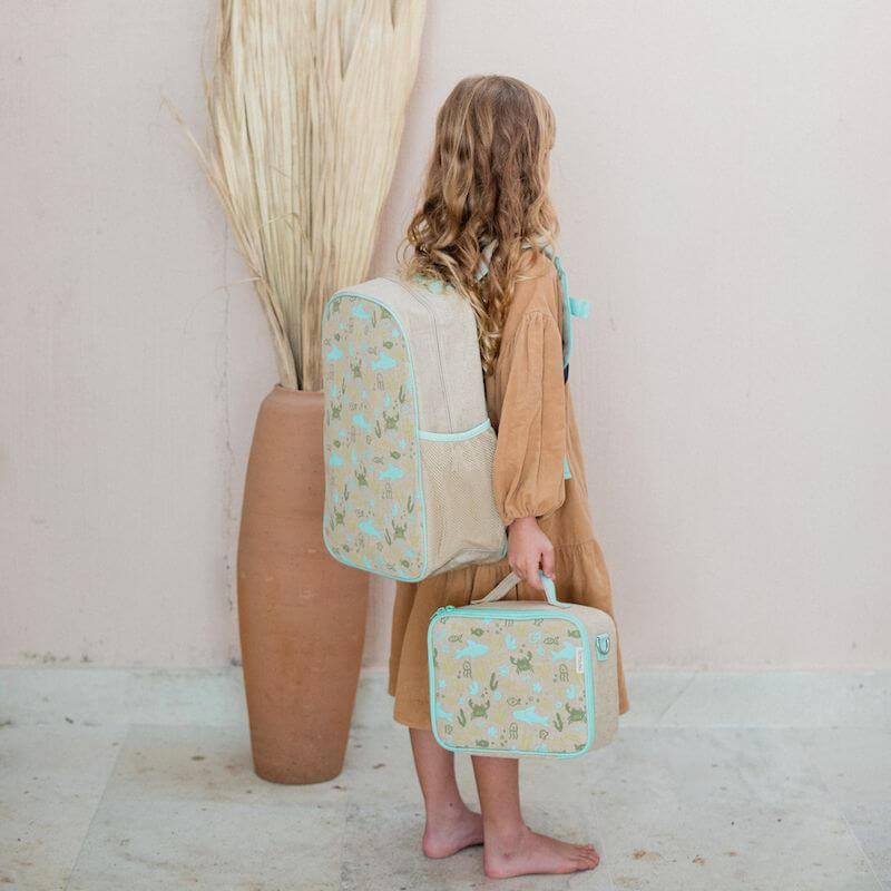 Linen Kids Backpack Under the Sea - LIFESTYLE - Lunch - Soko and Co