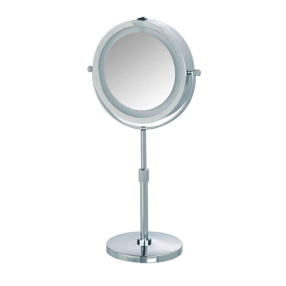 Lumi 5x LED Pedestal Makeup Mirror - BATHROOM - Mirrors - Soko and Co