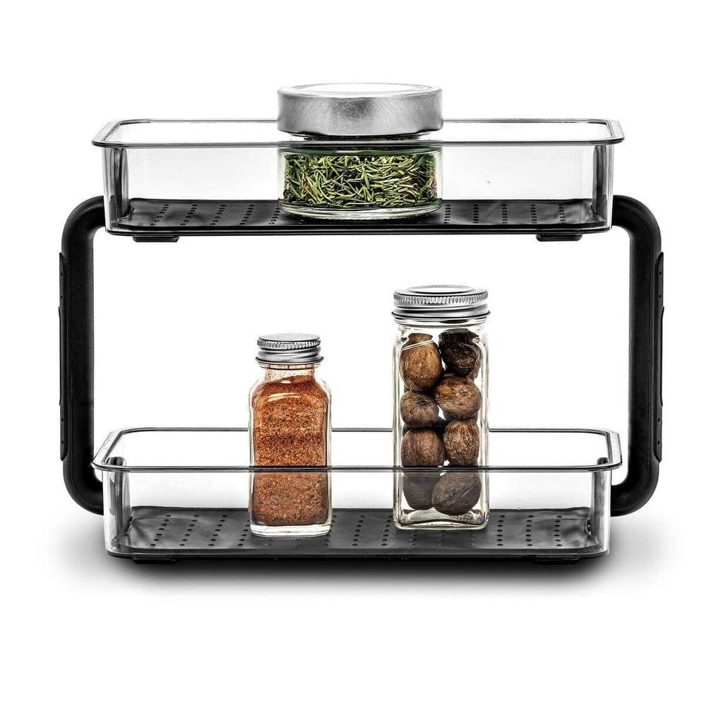 Madesmart 2 Tier Freestanding Spice Rack Carbon - KITCHEN - Spice Racks - Soko and Co