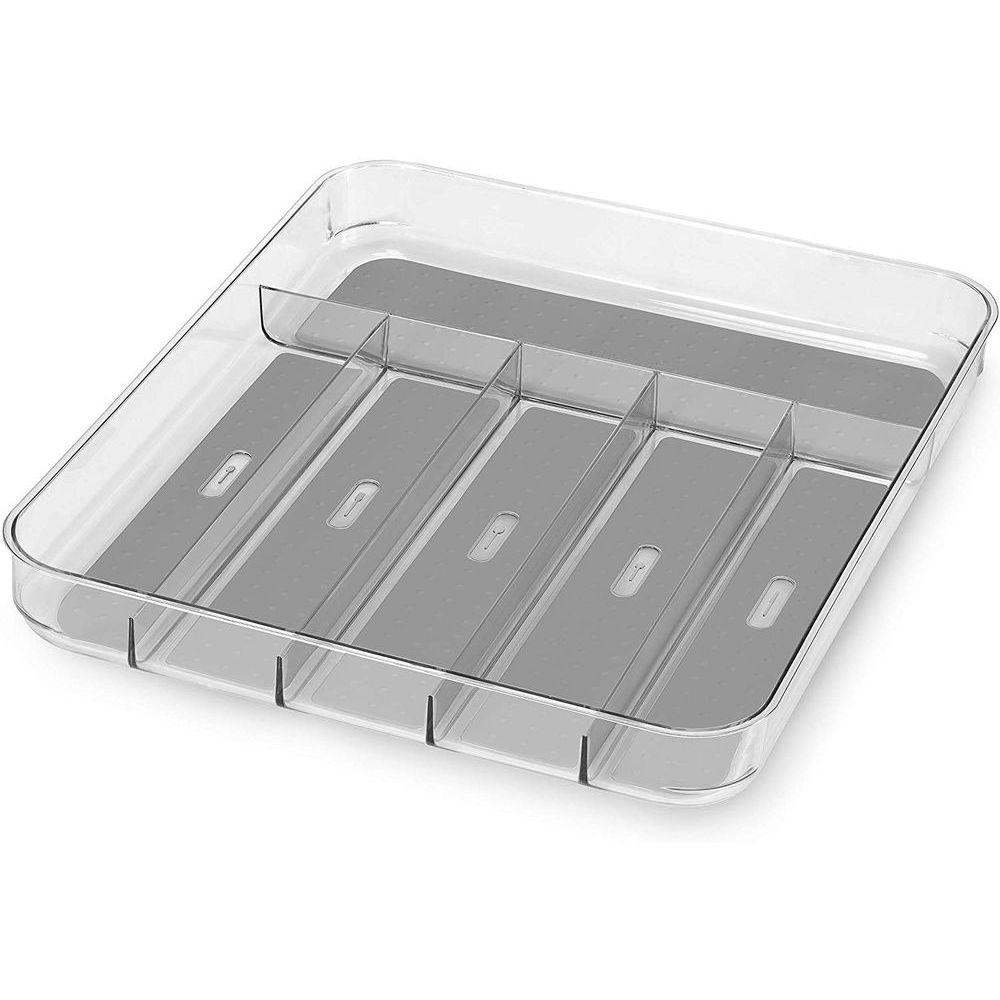 Madesmart 6 Compartment Cutlery Tray Clear - KITCHEN - Cutlery Trays - Soko and Co