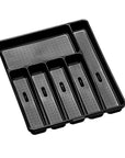 Madesmart 6 Compartment Grip Base Cutlery Tray Carbon - KITCHEN - Cutlery Trays - Soko and Co