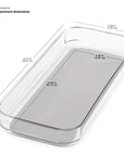 Madesmart Large Wide Grip Base Drawer Organiser Clear - KITCHEN - Cutlery Trays - Soko and Co