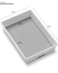 Madesmart Medium Grip Base Drawer Organiser White - KITCHEN - Cutlery Trays - Soko and Co