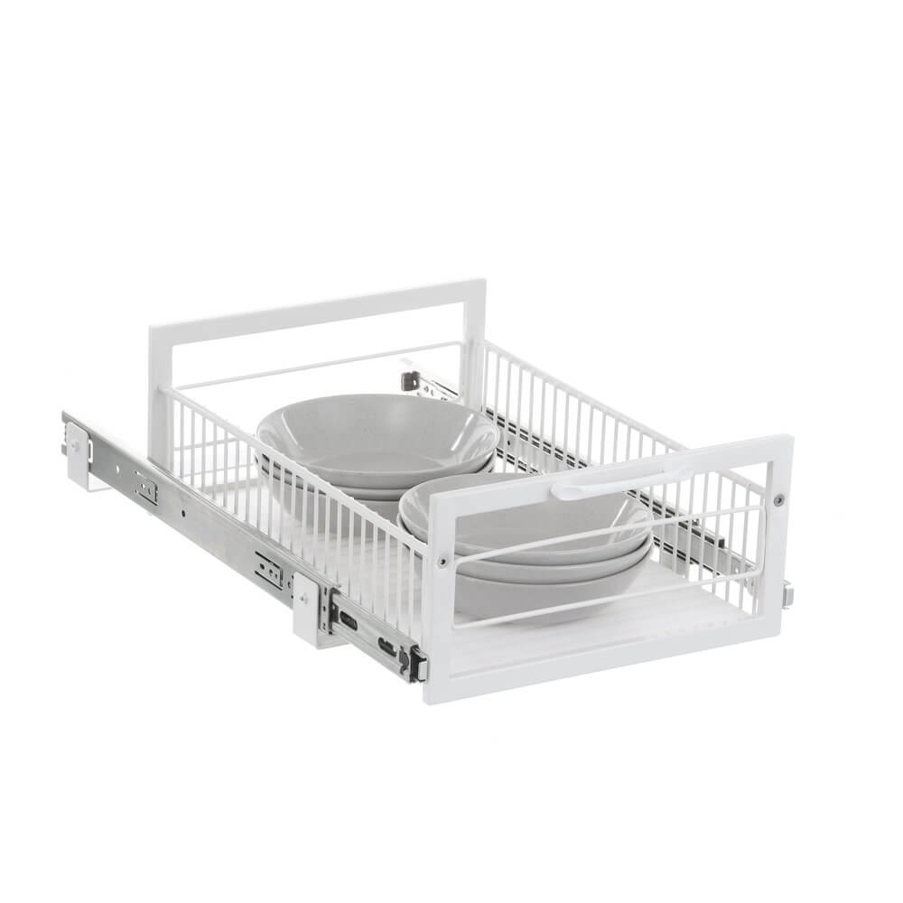 Medium Pull Out Pantry Drawer White - KITCHEN - Shelves and Racks - Soko and Co