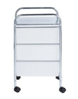 Messina 3 Drawer Storage Trolley Chrome - HOME STORAGE - Storage Trolleys - Soko and Co