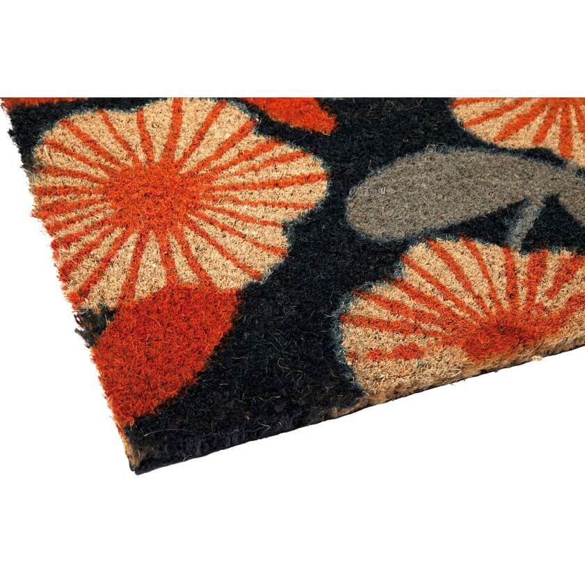 Natural Coir Doormat Floral - HOME STORAGE - Accessories and Decor - Soko and Co