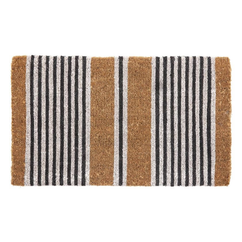 Natural Coir Doormat Nui Coastal Stripe - HOME STORAGE - Accessories and Decor - Soko and Co