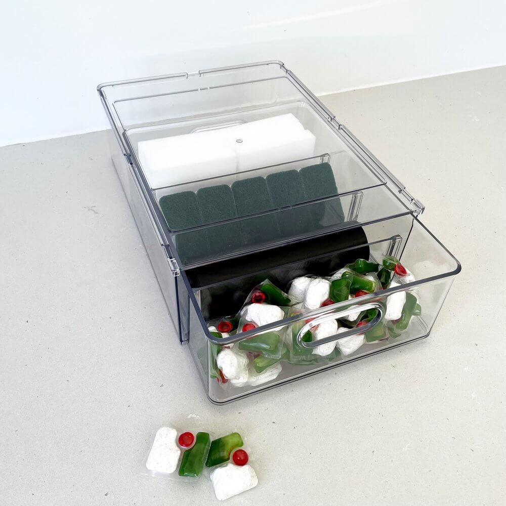 Nina 6L Stackable Divided Acrylic Drawer - KITCHEN - Fridge and Produce - Soko and Co