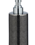 Nuria Ceramic Soap Dispenser Silver Anthracite - BATHROOM - Soap Dispensers and Trays - Soko and Co